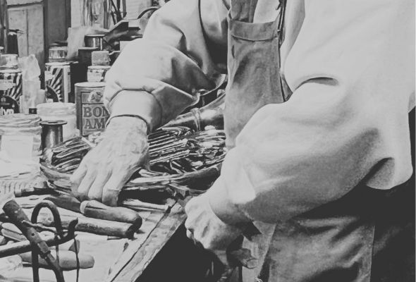 Hans Smits repairing Musical instrument in Sydney for music instrument repair job
